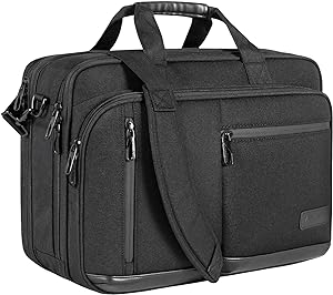 I spent a good deal of time reviewing the details of laptop briefcases on Amazon and other sites. I even went to Office Depot. After a few days of this I finally settled on this VANKEAN case. Why Most cases were very similar to this. However, I liked the two exterior pockets for easy access to travel essentials. I also needed to accommodate a 17" laptop. The interior is vast with three zipper sections besides the exterior pockets. Two of the zipper sections have small pockets woven in. I use them to separate my gear (mouse, cables, etc.) Up until now I have only used it in the regular form. There is an extra zipper that allows the case to expand a few more inches if you need it. I often travel with two laptops and two sets of laptop gear. This case accommodated both with no problem.  I am thinking of buying one or two more. They are great and they could go out of stock any day without warning. This is the bane of my existence. I often find great products, but a year or two later they are no longer available. So if I find a truly great product, I will buy an extra or two. I wish there were a couple of other colors, though. Maybe a blue and a lighter shade of gray.