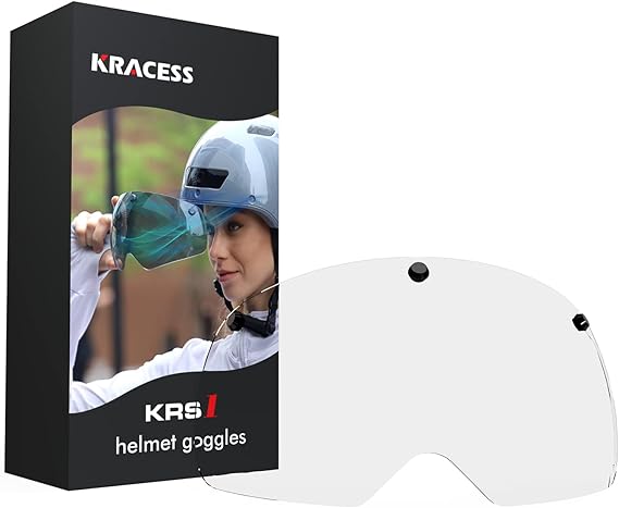 krs1 intelligent helmet clear goggles (Sunglasses) (white)