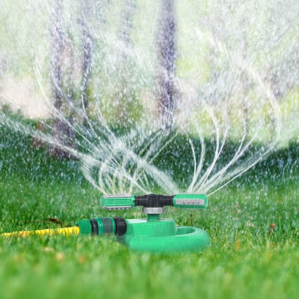 Lawn Sprinkler, Automatic Garden Water Sprinkler, Upgrade 360 Degree Rotation Irrigation System, Large Area Coverage, Sprinkler for Yard, Lawn, Kids and Garden-1Pack��Light Green��