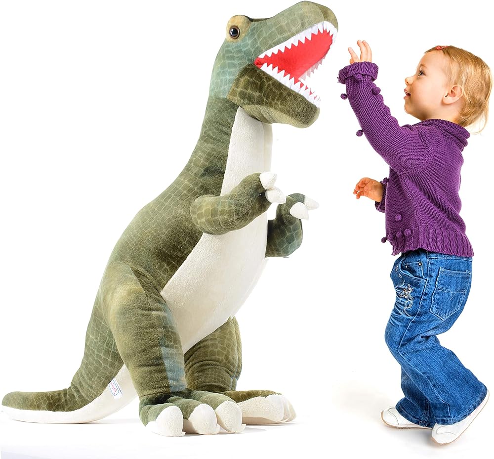 PREXTEX 24" Giant Plush Dinosaur T-Rex Jumbo Cuddly Soft Dinosaur Toys for Kids