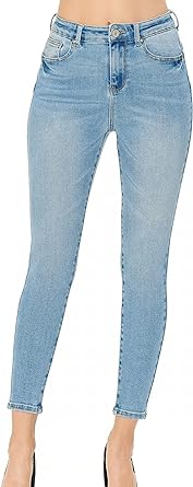 Women&#39;s Butt I Love You Push-Up Classic 5-Pocket Ankle Skinny Jeans