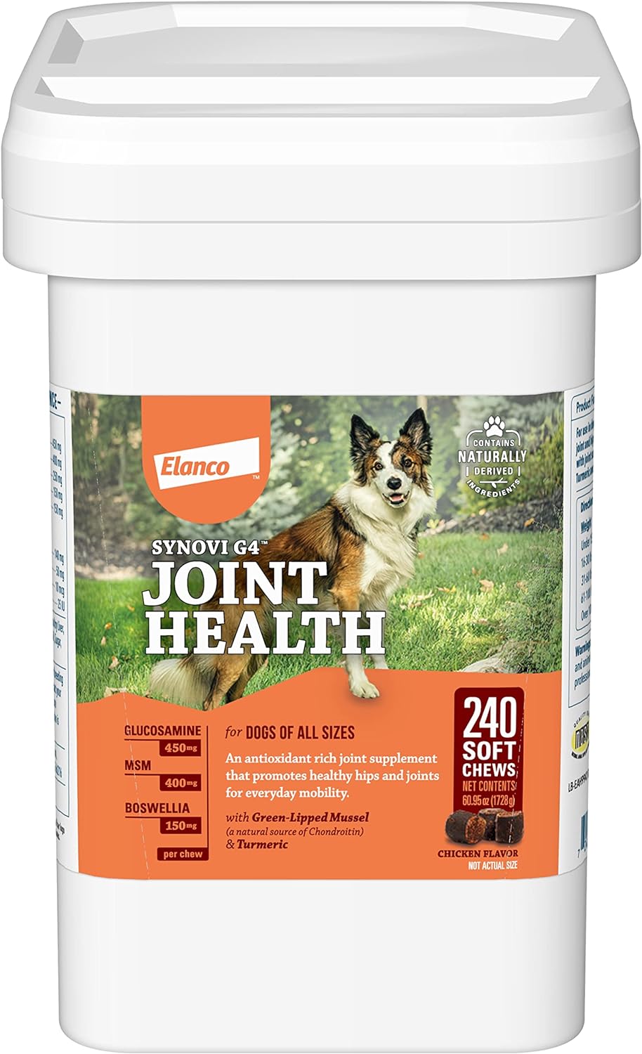 My 4 dogs love this. We've tried other supplements but this is their favorite. Seems to work well at keeping them active.