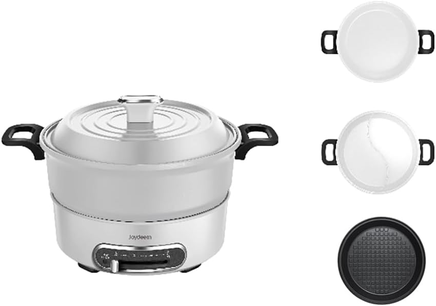 Joydeem 2 in 1 Electric Hot Pot JD-HG3706W & Optional Steak Pan