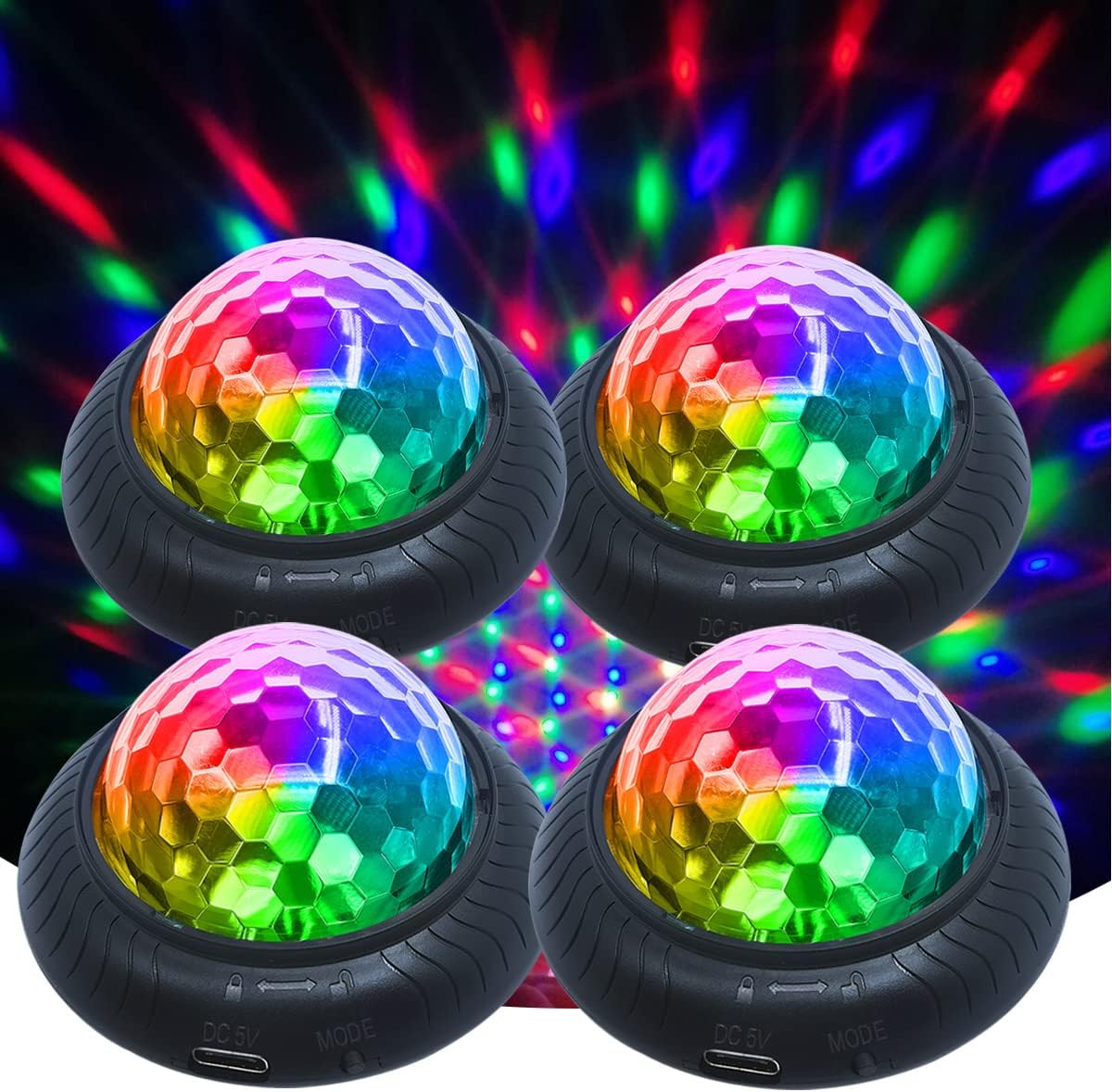 Disco+Party+Light+Night+Light+2+in+1+Flashes+with+Music+Sound+Activated+Multicolor+Disco+Ball+Rechargeable+Battery+Operated+RBG+Mini+Disco+Ball+Entertaining+Atmosphere+for+Car+Room(4+Pack)%ef%bf%bd%ef%bf%bd