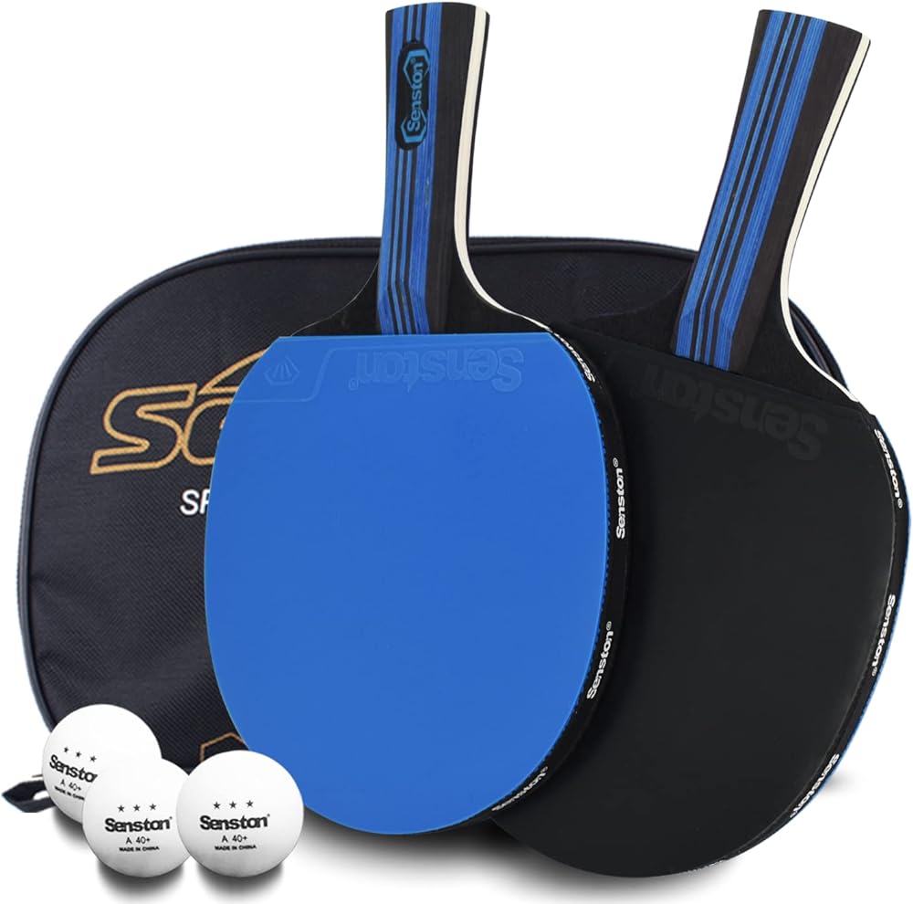 Senston Ping Pong Paddles Table Tennis Paddle, Ideal for Entertainment or Competition - Ping Pong Paddle Set with Advanced Speed, Control and Spin