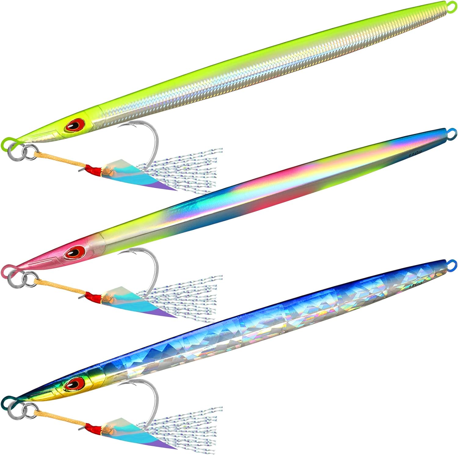 TRUSCEND Valuable Fishing Spoons of Captain's Favorite, Shiny Saltwater Jigs Perfect for Predators, Great-Action Micro Jigs to Catching More Fish, Durable and Well-Made Freshwater Bass Fishing Lures