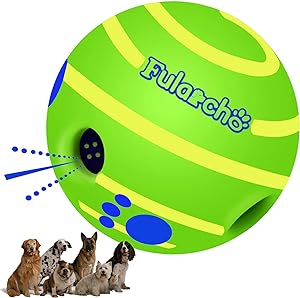 Interactive Dog Toys, Dog Ball for Large Medium Dogs, Herding Ball for Dogs with Funny Sounds Squeaky Active Ball Dog Toy for IQ Training Cleaning Teeth, Dogs Favorite Gift