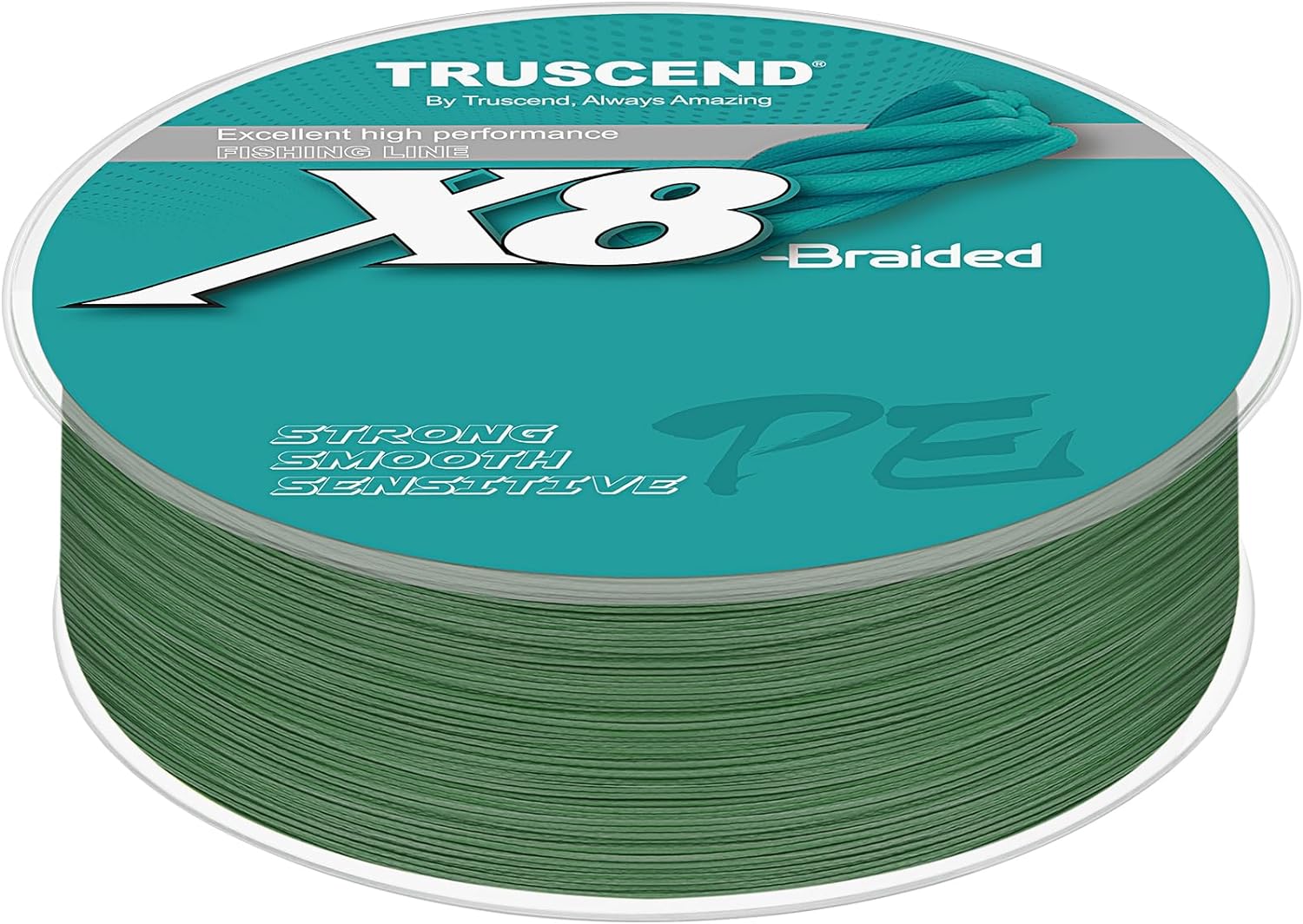 TRUSCEND X8 Braided Fishing Line, Durable and Valuable PE Braid Line for Professional, More Thinner More Smoother Performance for Casting Well, Must-Have Freshwater Fishing Gear, Fishing Gift for Men