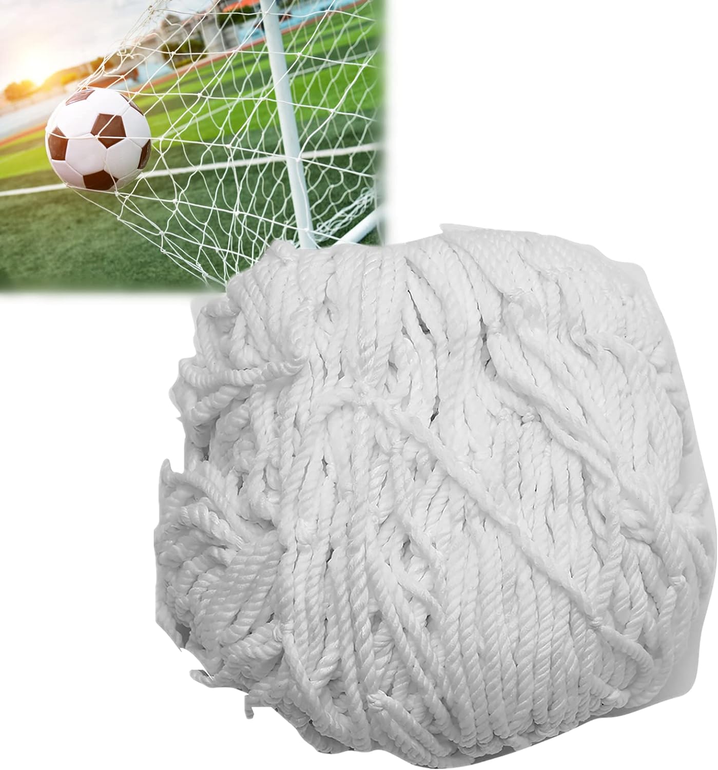 Soccer Goal Net, Sports Soccer Goal Post Net Replacement for Sports Match Training