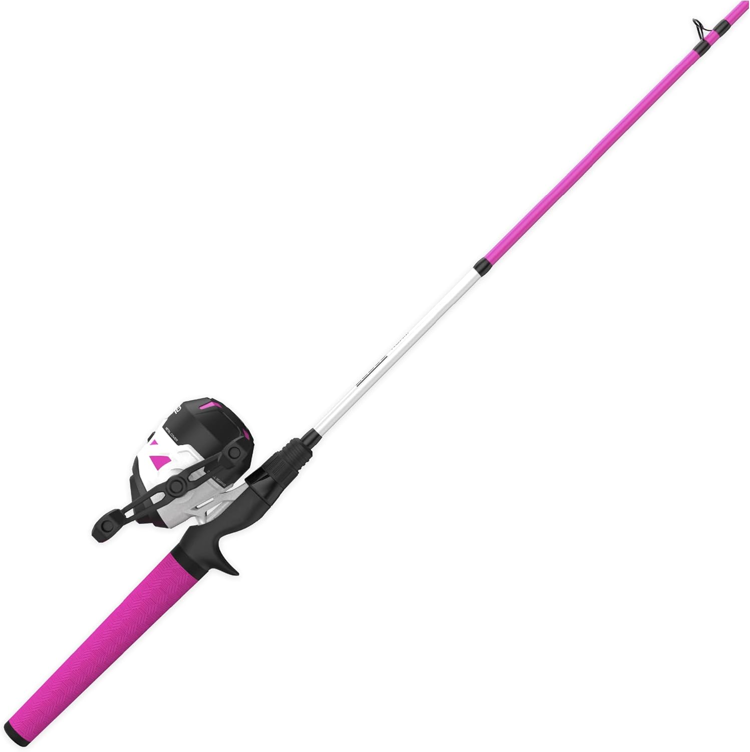 Zebco Roam Spincast Reel and Fishing Rod Combo, 6-Foot 2-Piece Fiberglass Fishing Pole with ComfortGrip Handle