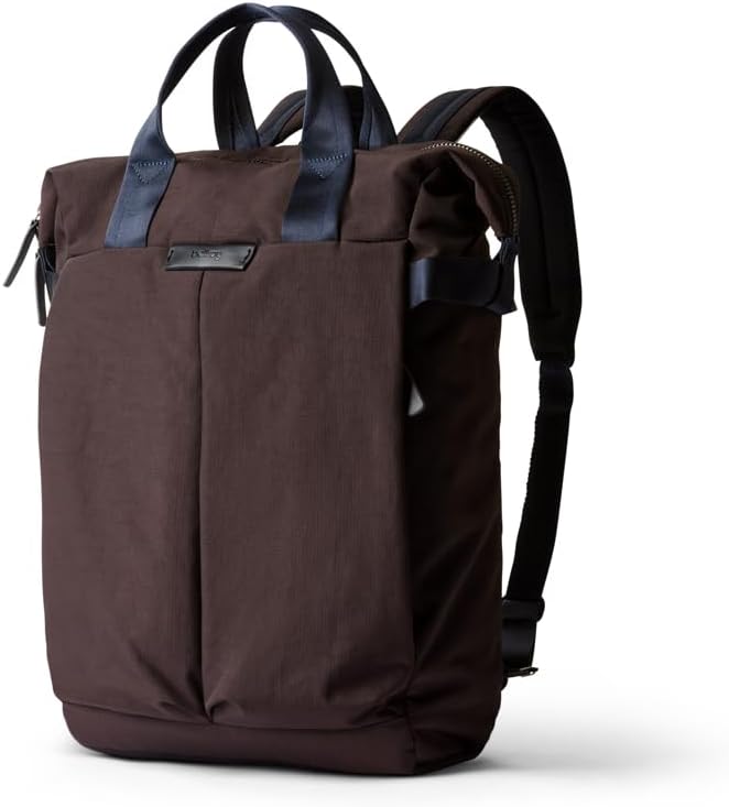 Bellroy Tokyo Totepack, water-resistant woven convertible backpack and tote bag - DeepPlum