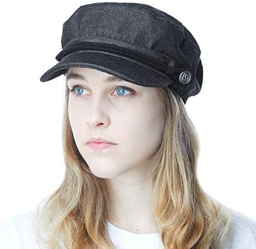 BLACK HORN Unisex Cotton Greek Fisherman' Sailor Fiddler Hat Cap