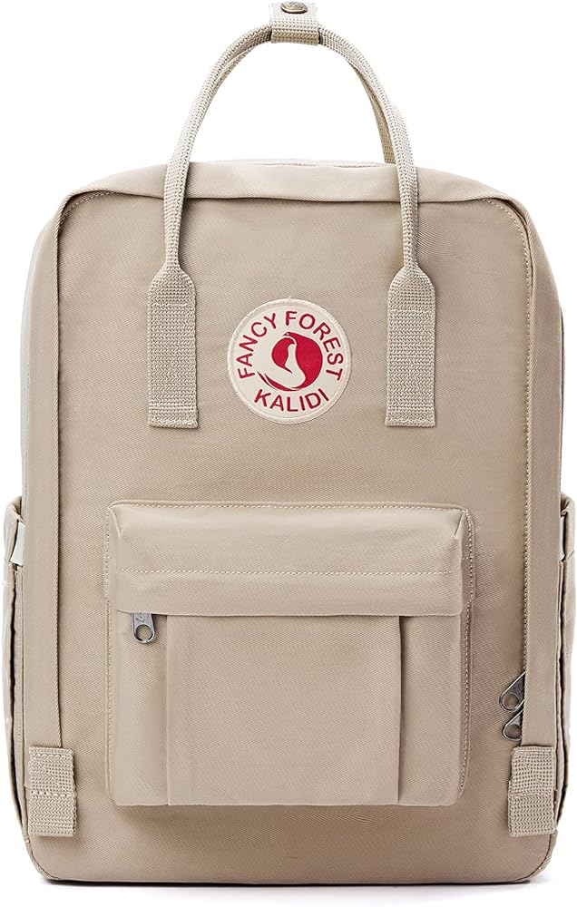 I'm impressed with this backpack overall. I (44 y/o female, 5'6" ht) needed a pack to use as a personal item to take with me on a flight and four day trip to an alumni reunion at a summer camp in CO. I knew I'd be horseback riding, tubing, hiking, etc and would need to have something to carry water, sunscreen, a jacket, money, a towel, etc in. I'd have at least one kid with me and therefore would need snacks, and maybe even an iPad or something, too, in the bag.This pack is comfortable, has a good number of pockets with zippers including a secret slim zippered pocket on the back of it (part that goes against your back- perfect for passports/money/ID, etc).I like the size of it. It is not really "mini" but definitely smaller than a typical 16-18" book pack/bag a typically sized adult might use for school or more significant hiking. I tried several (e.g. 8+) smaller packs in my journey to find the right pack for my CO trip as all the packs we had in our house were at least 16" in height (too big for this need - Lands End kids, Pottery Barn kids, Mountain Hardwear, Gap, etc). The 11" ht packs were cute but I couldn't fit my 13" laptop inside easily. I ended up seeking a pack in the 12-14" ht range and this pack was a hit.The brand patch/pack looks so much like Fjallraven brand (intentionally obvs)which is fine funny and cute. The price point is much better, too. I will be removing or covering the Kalidi brand round patch with a different patch I like from my summer camp but otherwise I actually like the brand logo/look and would just leave as it. Buy it! You will be glad you did!