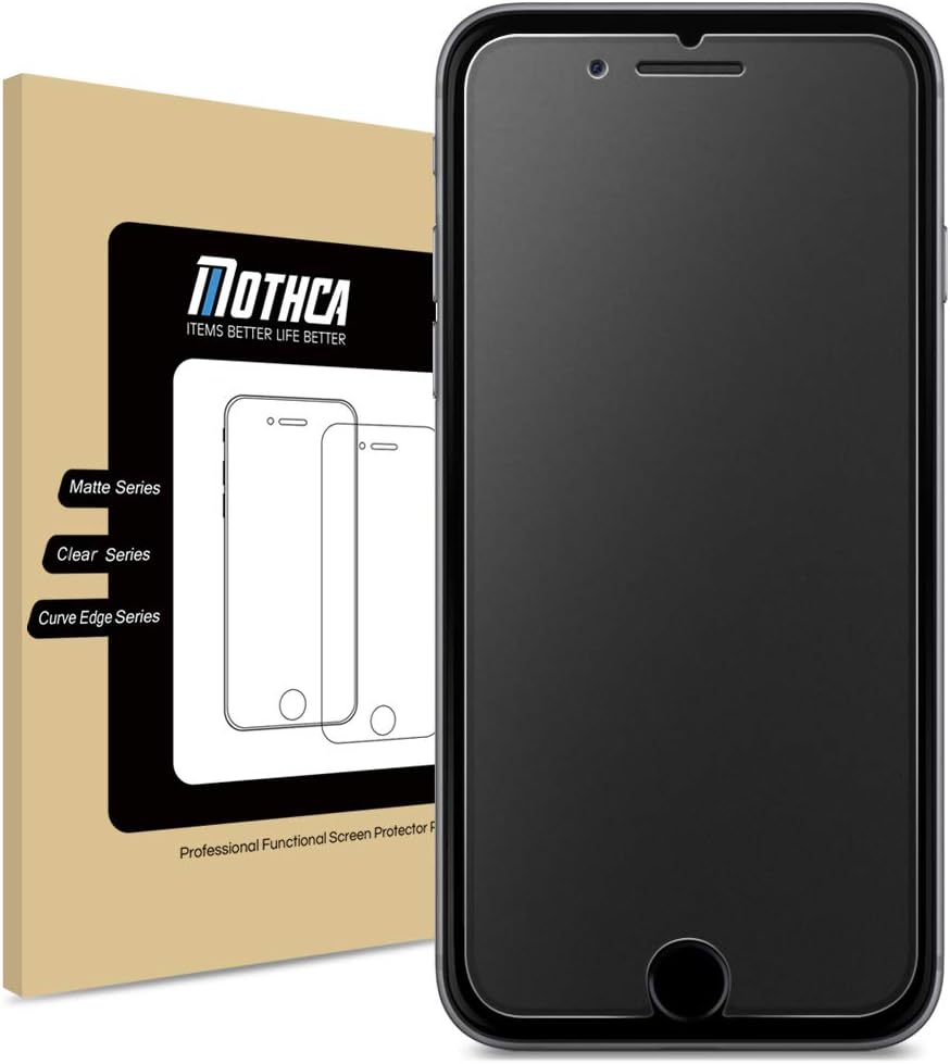Mothca Matte Glass Screen Protector for iPhone 8 7 6s 6 Anti-Glare & Anti-Fingerprint 9H HD Clear Tempered Glass Film Smooth as Silk (Not for SE 2020)