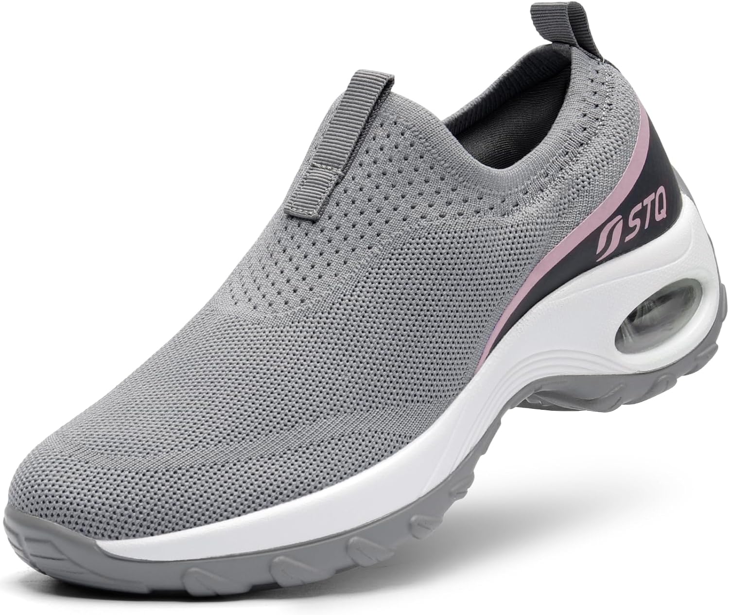 STQ Slip on Walking Shoes for Women Arch Support Mesh Comfy Work Shoes