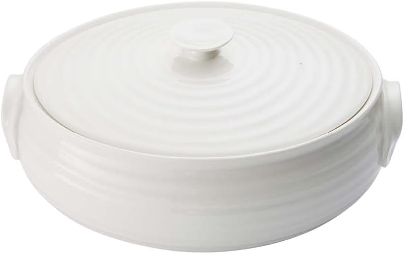 Portmeirion Sophie Conran 9" Mini Baking Dish | White Oval Dishware | Made from Fine Porcelain | Dishwasher and Microwave Safe | Perfect for Casserole