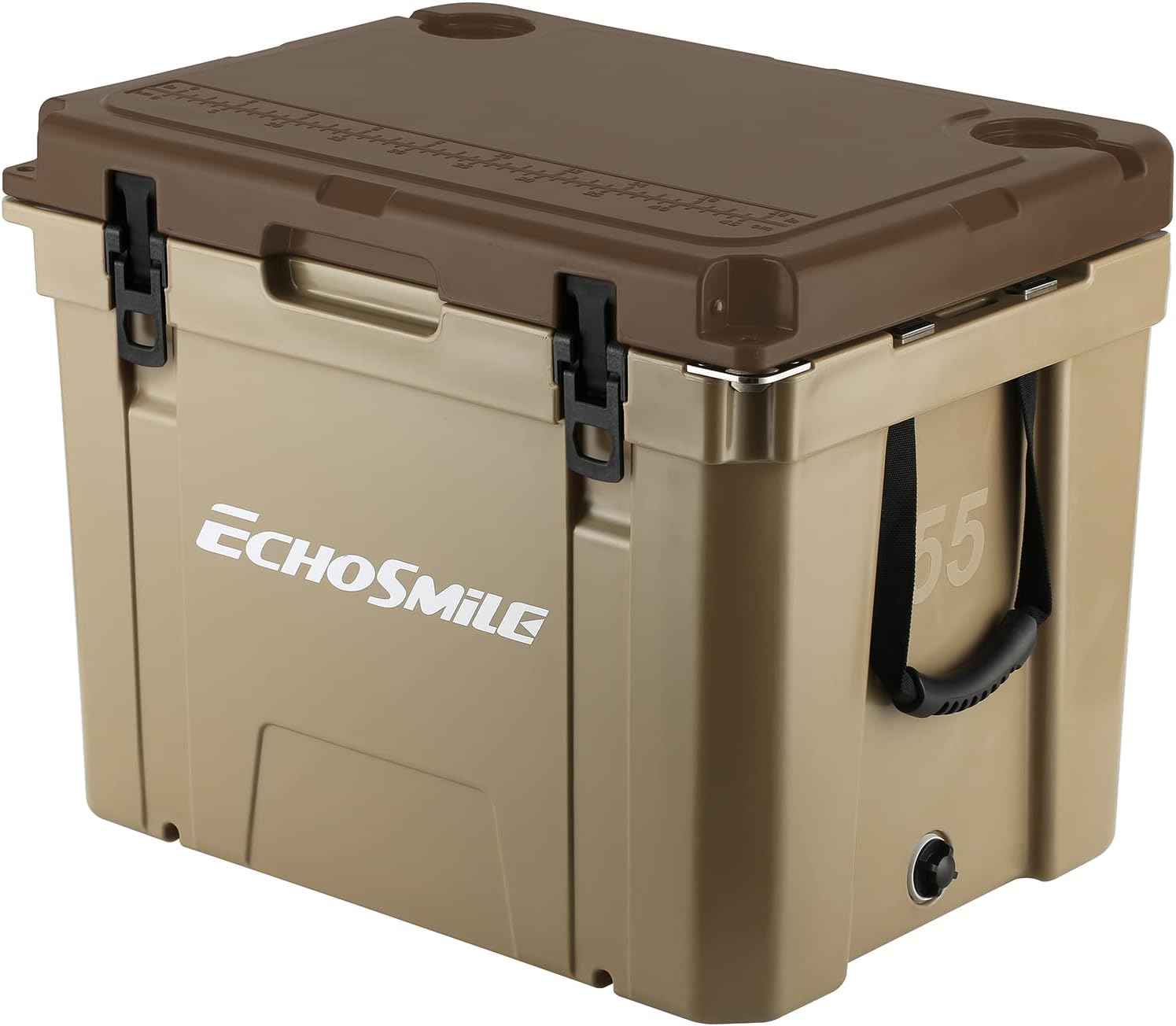 EchoSmile Insulated Portable Cooler 14-45 Qt, Rotomolded Cooler with Sealing Ring, 5 Days Ice Cooler, Lightweight Ice Chest Box, Hard Cooler for BBQ, Beach, Drink, Camping, Picnic