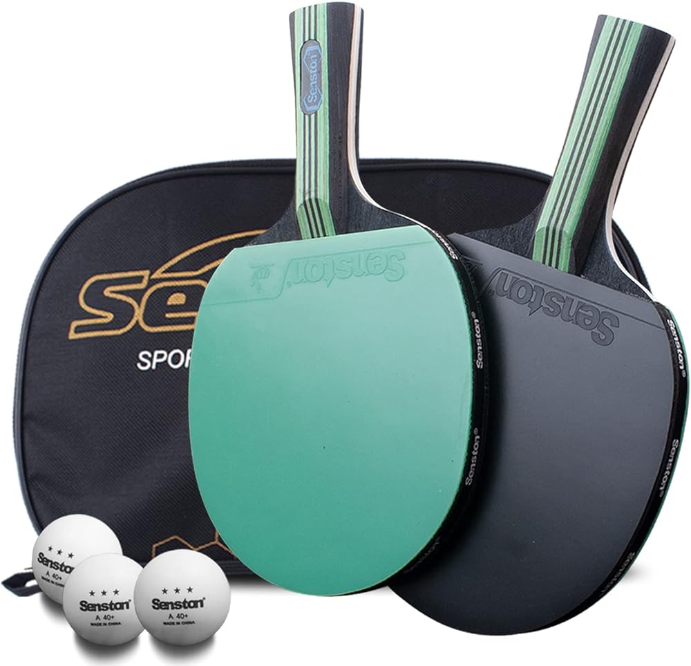 These paddles are a great deal, they are a a step above the paddles that come in most sets. The 3 balls are 3 star, nice case too.