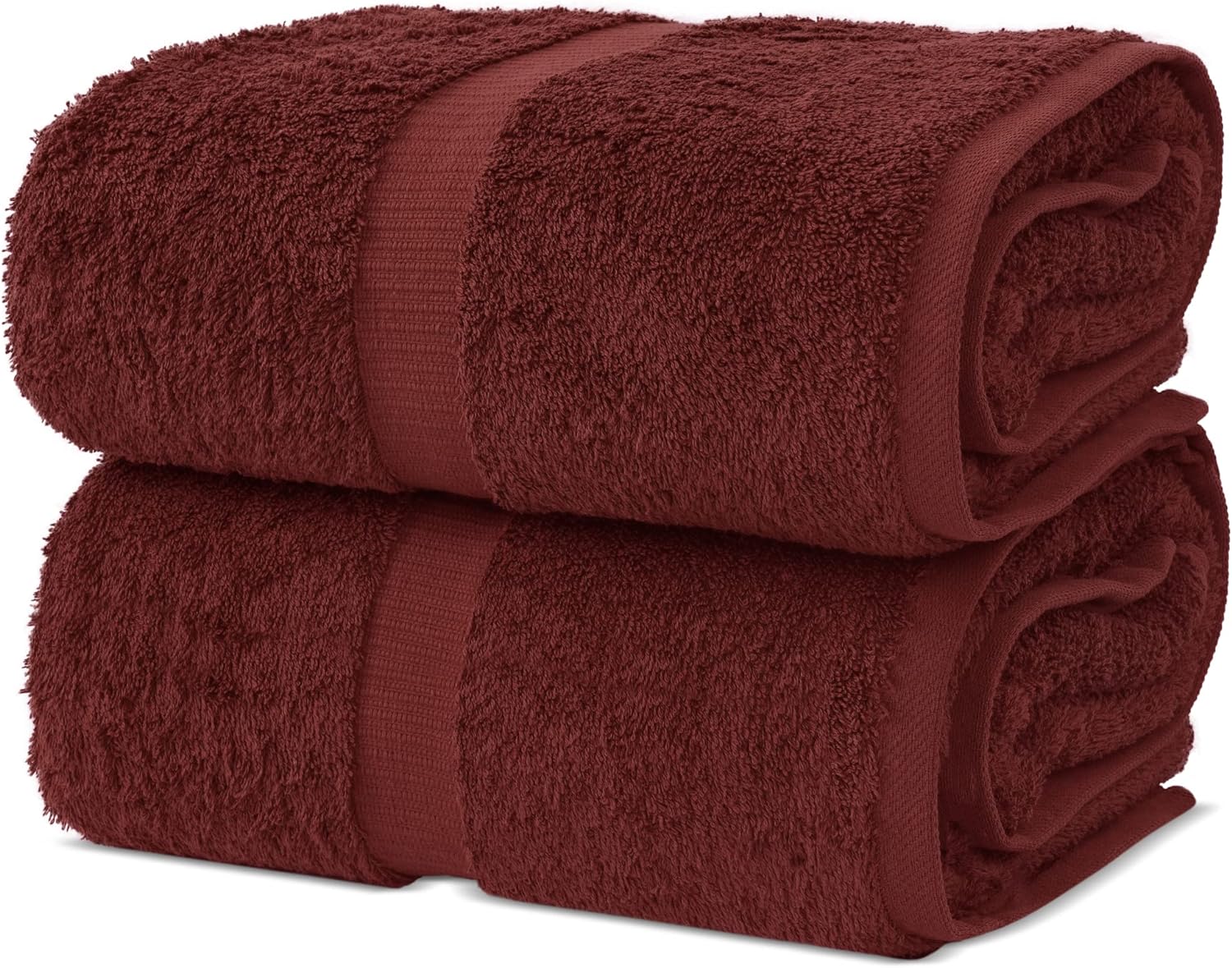 Chakir Turkish Linens, 100% Cotton Premium Quality Turkish Bath Sheets (35''x70'' Large Bath Sheet Towels - Cranberry)