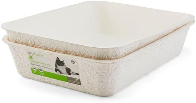 So Phresh Disposable Cat Litter Box Set, 19.25" L X 14.5" W X 4.25" H