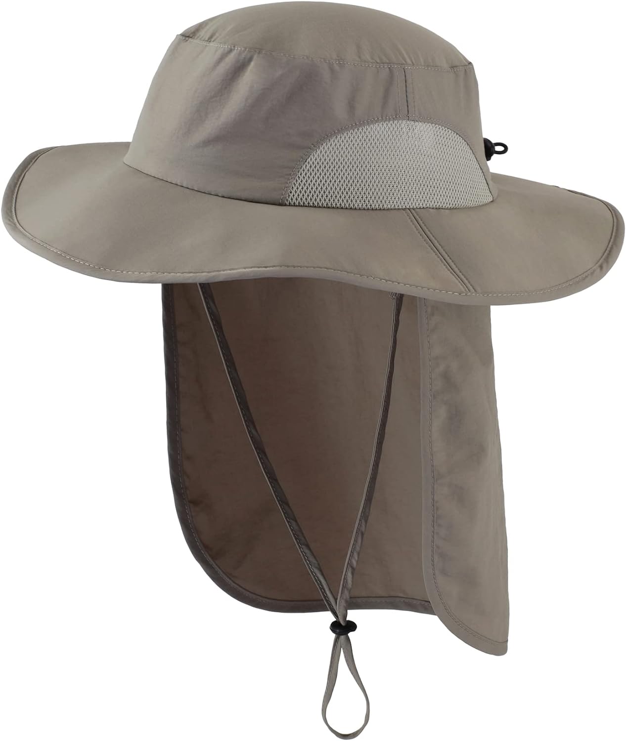 Home Prefer Outdoor Mens UPF50  Sun Hat with Neck Flap Womens UV Protection Hat Wide Brim Safari Fishing Hiking Gardening Hat