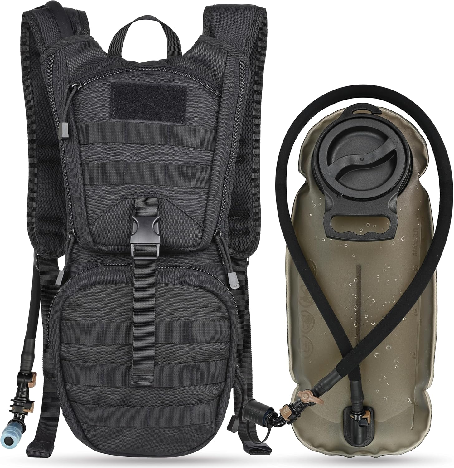 MARCHWAY+Tactical+Molle+Hydration+Pack+Backpack+with+3L+TPU+Water+Bladder%2c+Military+Daypack+for+Cycling%2c+Hiking%2c+Running%2c+Climbing%2c+Hunting%2c+Biking