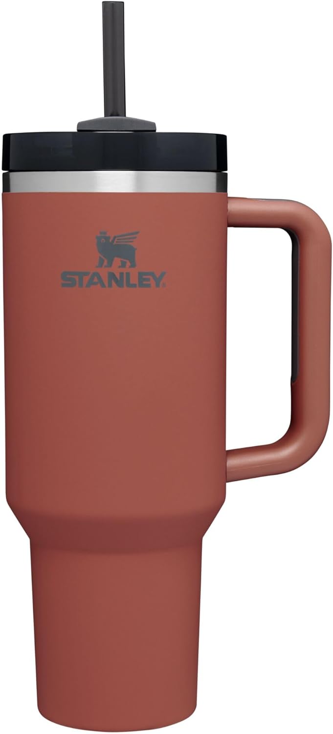 Stanley Quencher H2.0 Soft Matte Collection, Stainless Steel Vacuum Insulated Tumbler with Lid and Straw for Iced and Cold Beverages