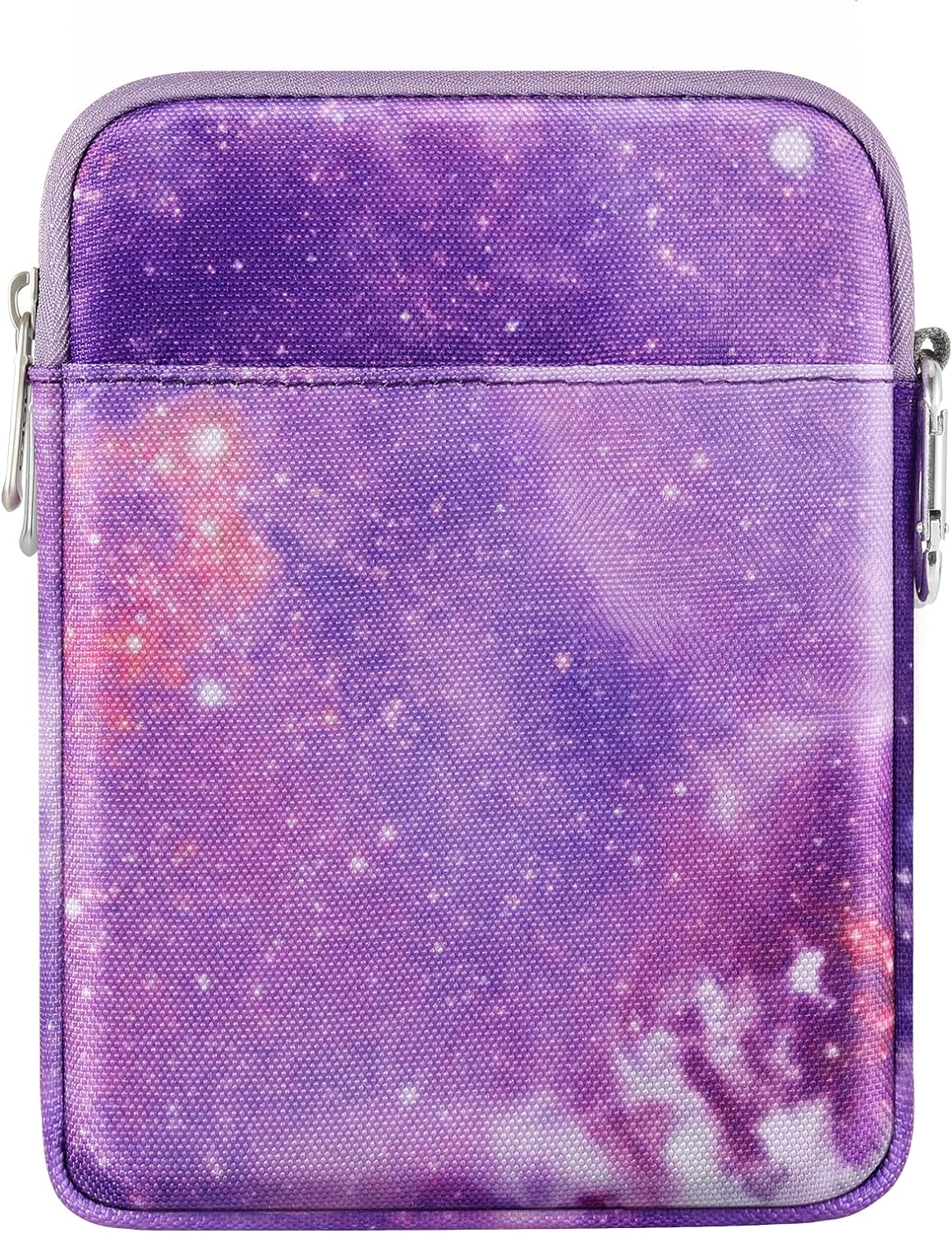 MoKo 6-7 Inch Kindle Sleeve Bag, Protective Nylon Cover Compatible with Kindle Paperwhite 2021, Fire 7 2022, All-New Kindle/Kids (11th Generation) 2022, Kindle Oasis E-Reader, Purple Starry Sky