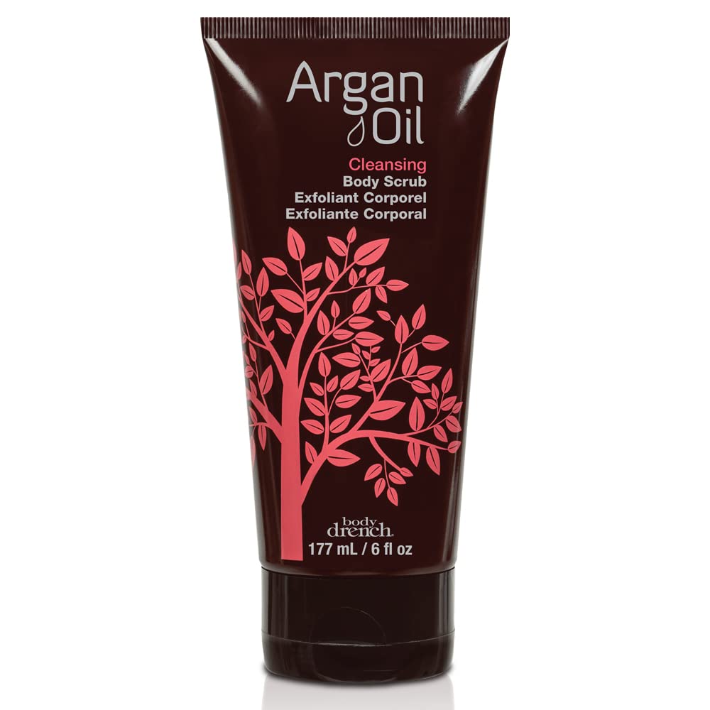 Body Drench Argan Oil Cleansing Body Scrub, 6 fl oz