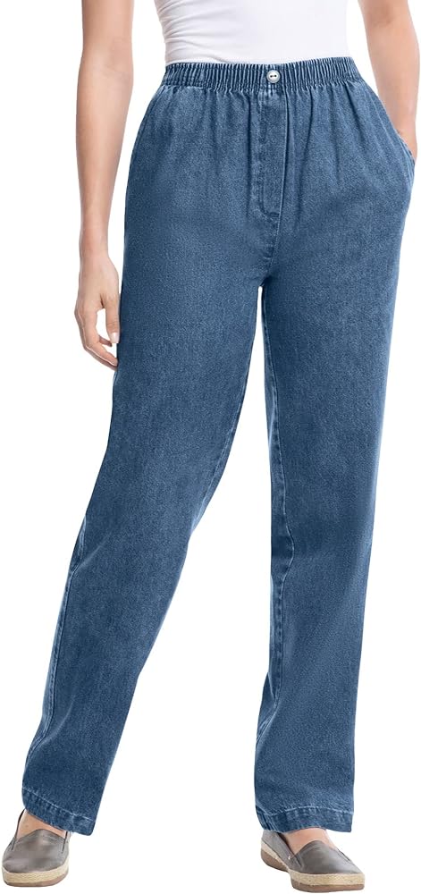 Great pants and perfect length. Some petite sizes are still too long but these are not. Soft, not heavy material. I put in dryer for 20 minutes to get out wrinkles and hung to dry completely.