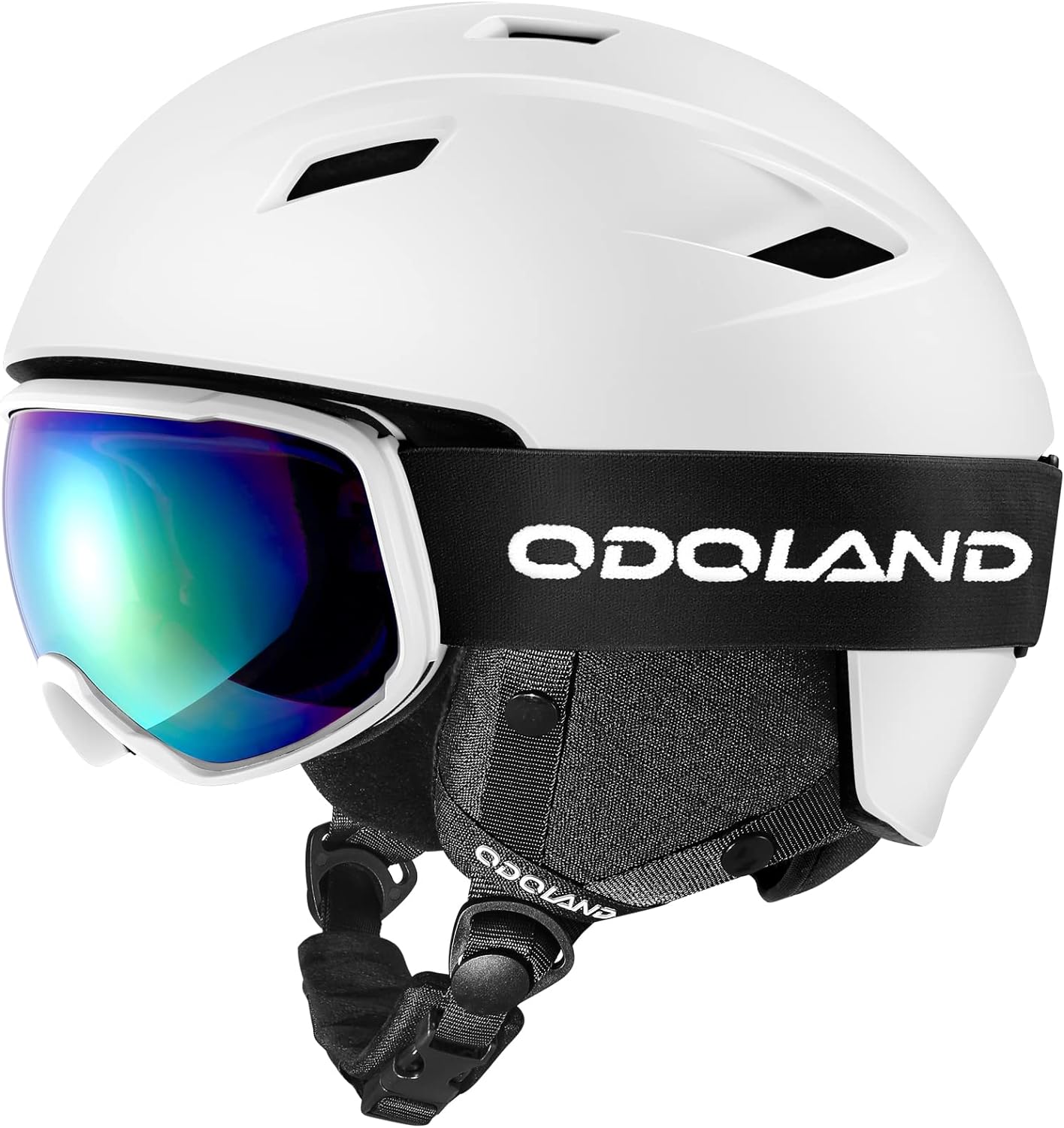 Odoland Ski Helmet and Goggles Set, Snowboard Helmet Glasses for Men, Women & Youth - Shockproof/Windproof Gear for Skiing, Snowboarding