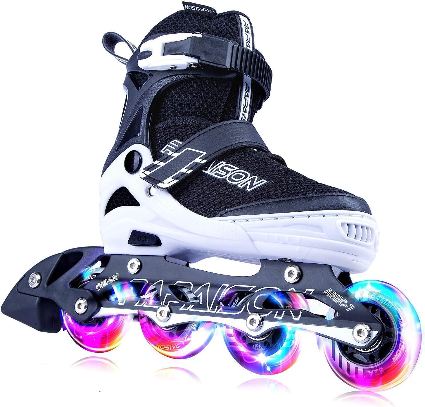 Ive only had these skates for a few days and just got a chance to try them today with all my protective gear. They are super comfortable and secure on my feet. I went ass over tin cup half a dozen times because its been about twenty years since I last roller-bladed, but Im starting to get the hang of it! I normally wear either an 8 or 8.5-size womens shoe (depending on the brand) and ordered the Large size (listed as Youth & Adult 4-7 US). These fit me perfectly! The lights are a nice feature- Im sure Ill be the coolest 30-something-year-old woman at the rink.