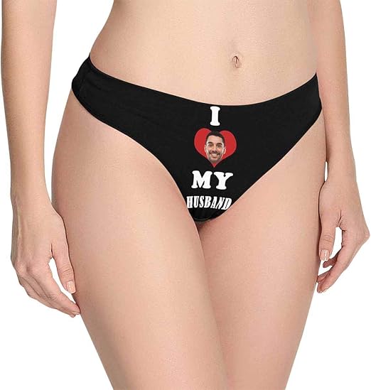 Custom Face Photo Underwear Best Friend Ever Classic Thong for Women Underpants