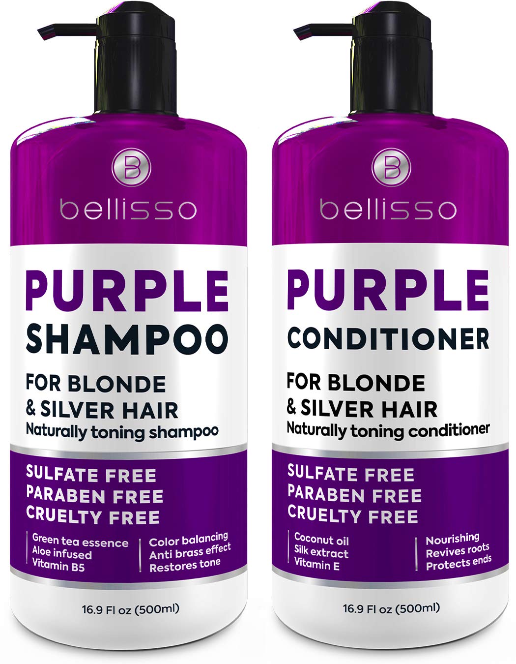 Before reading the reviews on this product, I wouldve used it like any other purple shampoo and conditioner (leaving the shampoo sit for 10ish minutes and the conditioner sit for maybe 2 minutes) but because I read the reviews, I didnt let the shampoo sit and washed the conditioner out quicker than normal and it worked perfectly to get rid of the yellow/brassy tones in my hair. Just dont let either of them sit in your hair too long or it will turn purple