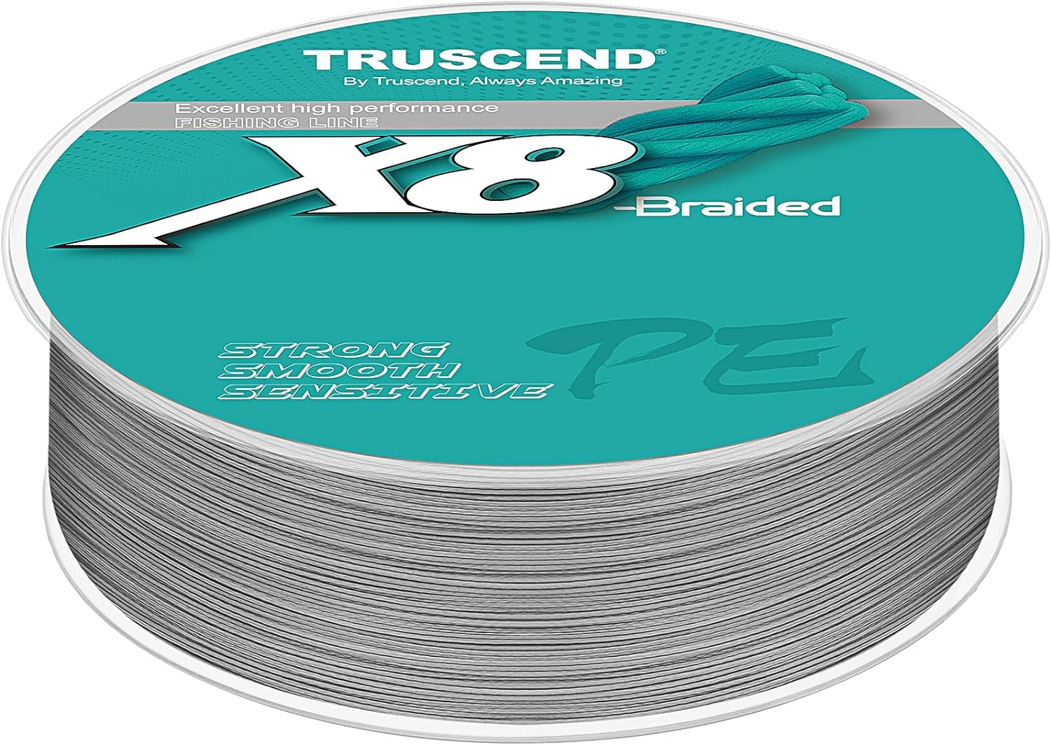 TRUSCEND X8 Braided Fishing Line, Durable and Valuable PE Braid Line for Professional, More Thinner More Smoother Performance for Casting Well, Must-Have Freshwater Fishing Gear, Fishing Gift for Men