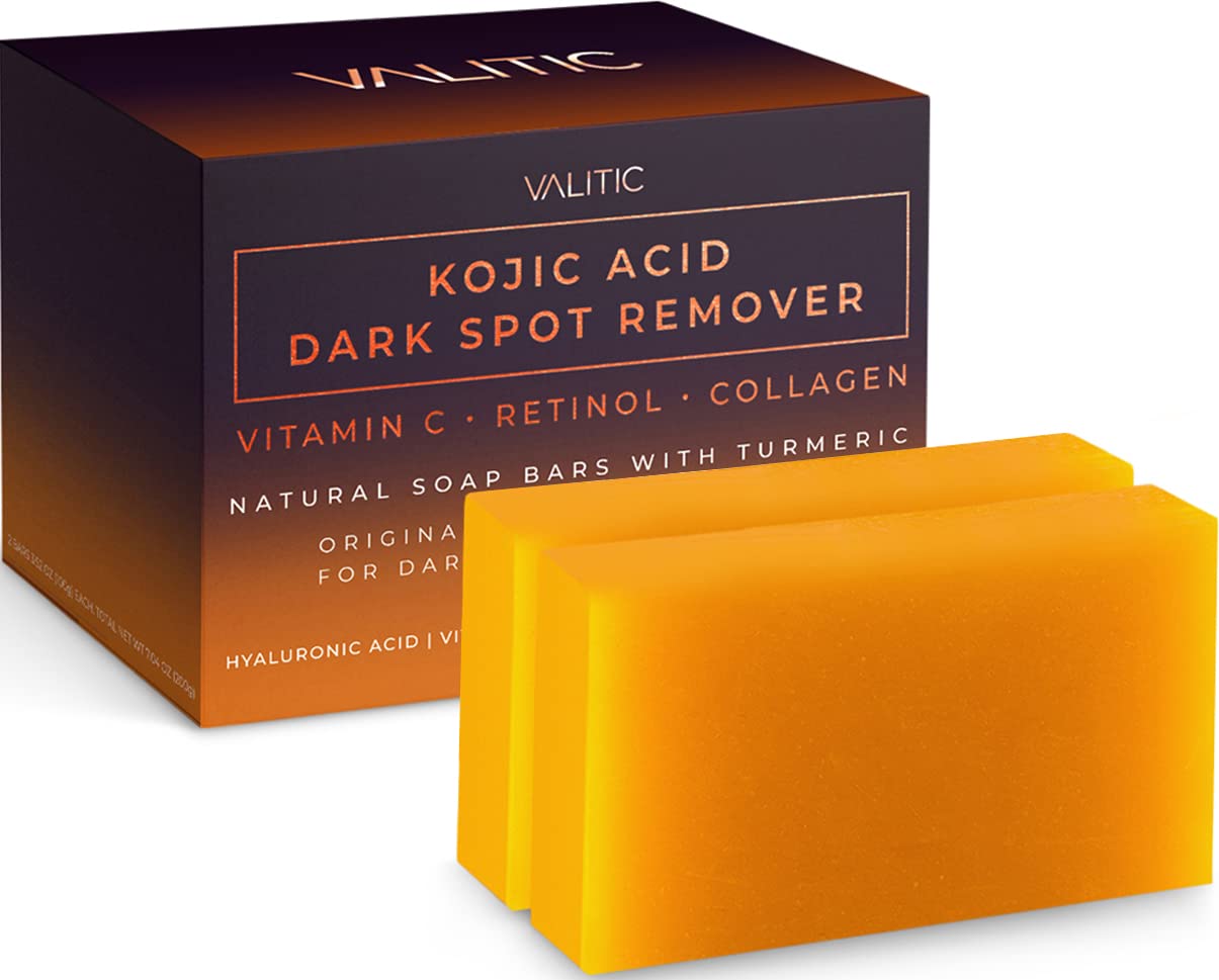 I kid you not this is the best soap purchase of my life. Ill never go back to liquid soap. This bar is amazing. The scent is wonderful, and Im very picky for smells. This leaves my skin feeling tightened and moisturized, while lighting my dark spots. I have used this everywhere and I have seen a significant improvement. The box comes with two soaps and Im still on my first. Very good price and works great. I use on my face as well to help around my lips, it doesnt break me out nor burn.