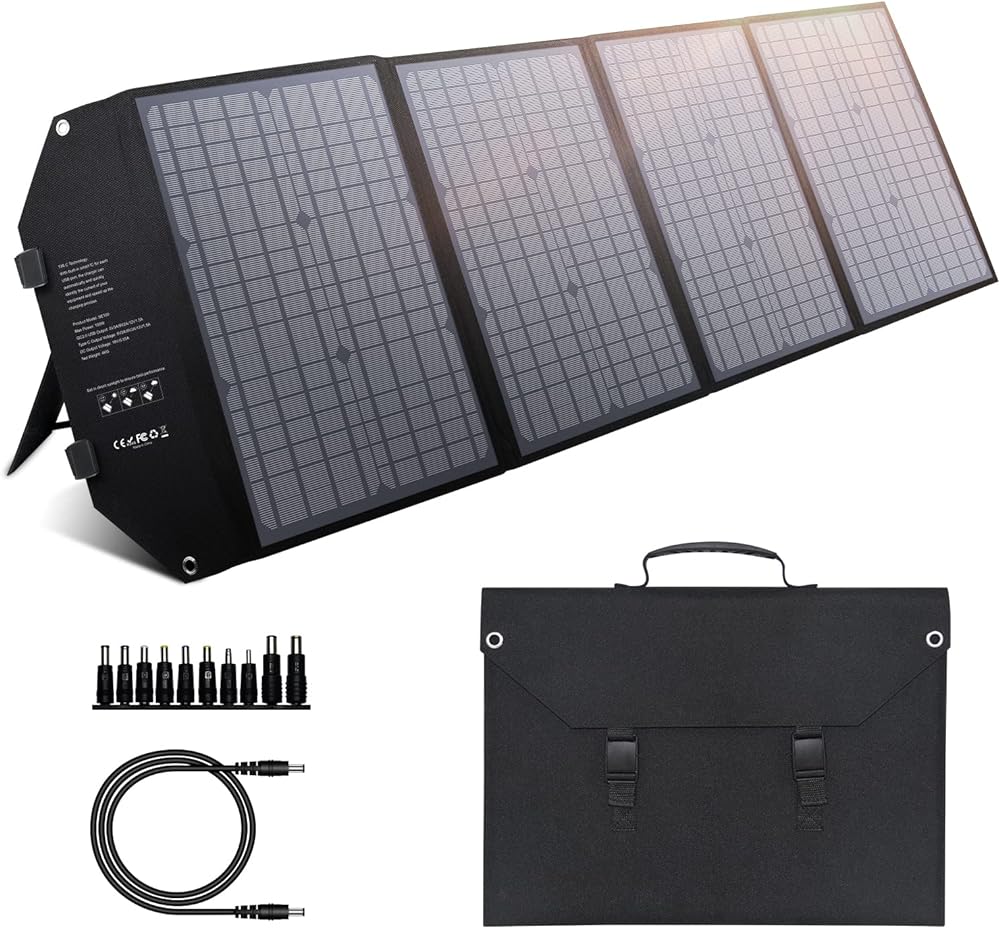 I have only gotten to use this product a couple of times so far.  Took it on a camping trip and used to keep our battery stations all charged up.  It did well.  I didn't get a chance to really check charge rate because our battery packs never really got below 80%.  But this solar panel certainly did what we expected it to do.It is fairly easy to set up, although the "legs" can be a little bit of a pain.  But I leaned it up against one of the bigger coolers for additional support.  It folds up nicely and is small enough to fit in most storage locations.Overall, I'm happy with it so far.