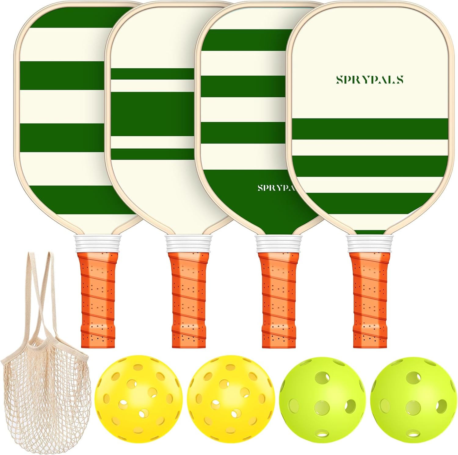 Pickleball Paddles,USAPA Approved Pickleball Paddles Set Premium Pickleball Paddle, 4 Pickleball Balls & 1 Carry Bag Gifts for Women Men Beginners & Pros Players