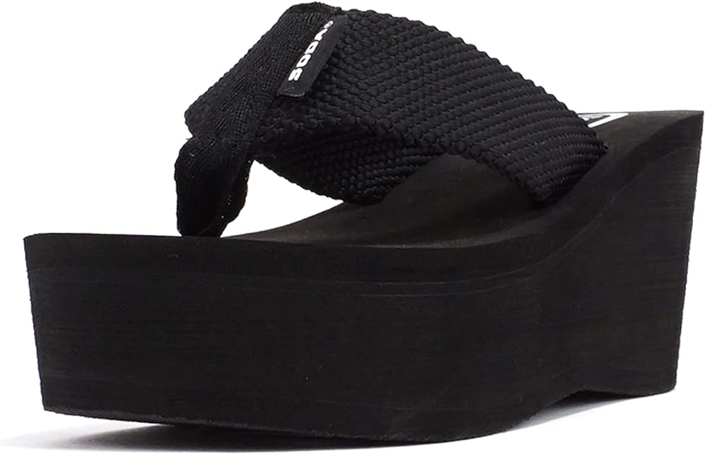 Soda Oxley-S Womens EVA Flip Flop Slip on Platform Sandals