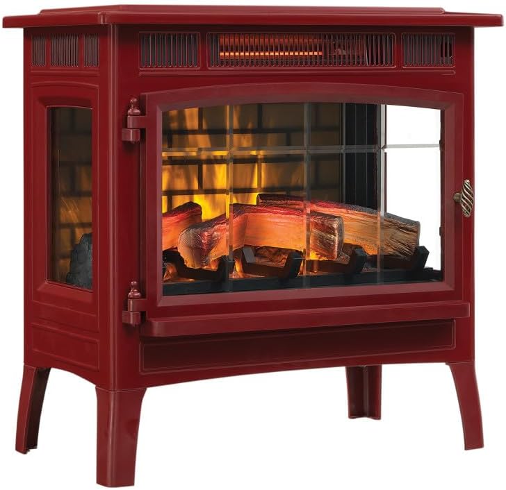 duraflame Freestanding Electric Fireplace Stove Heater with 3D Flame Effect for 1,000 Sq. Ft. Cinnamon