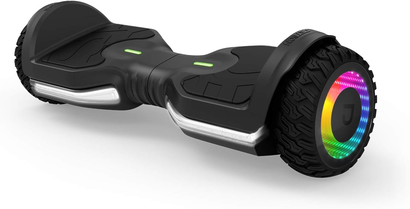 Jetson Self Balancing Hoverboard with Built in Bluetooth Speaker | Includes All Terrain Tires | LED Lights