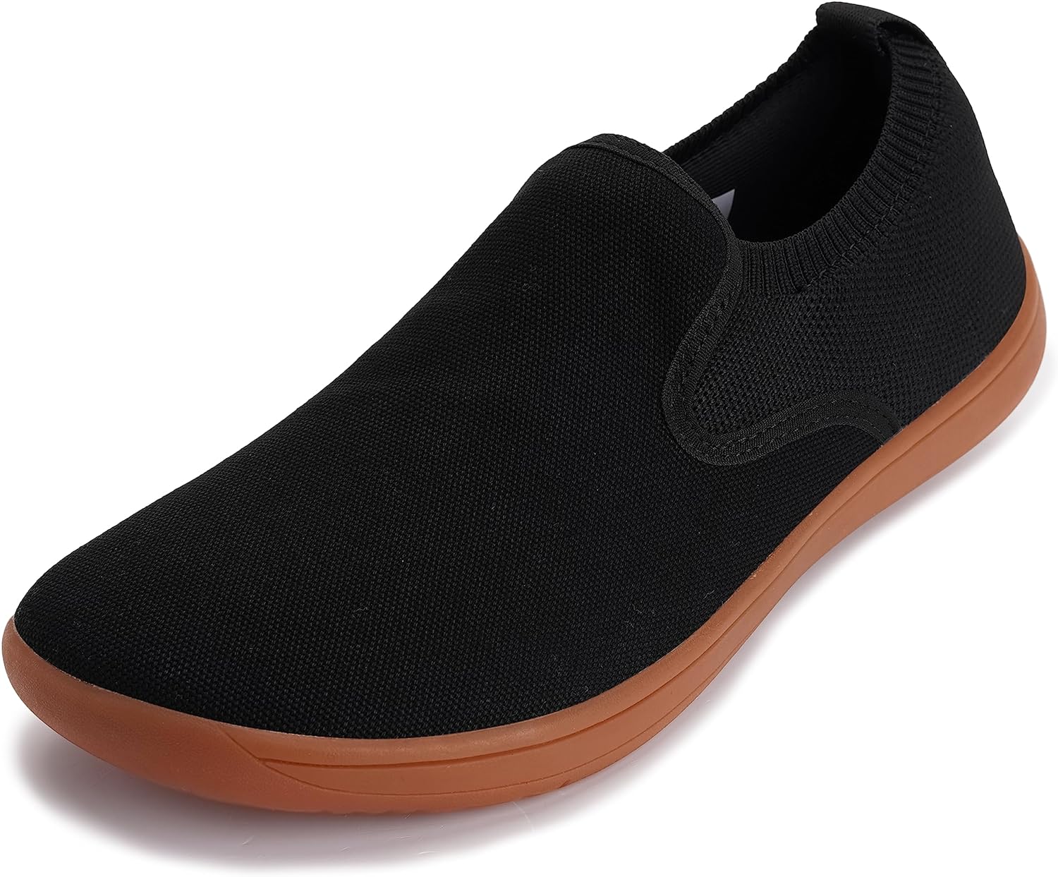 WHITIN Men' Wide Slip on Barefoot Shoes | Minimalist Sneakers | Elastic Collar