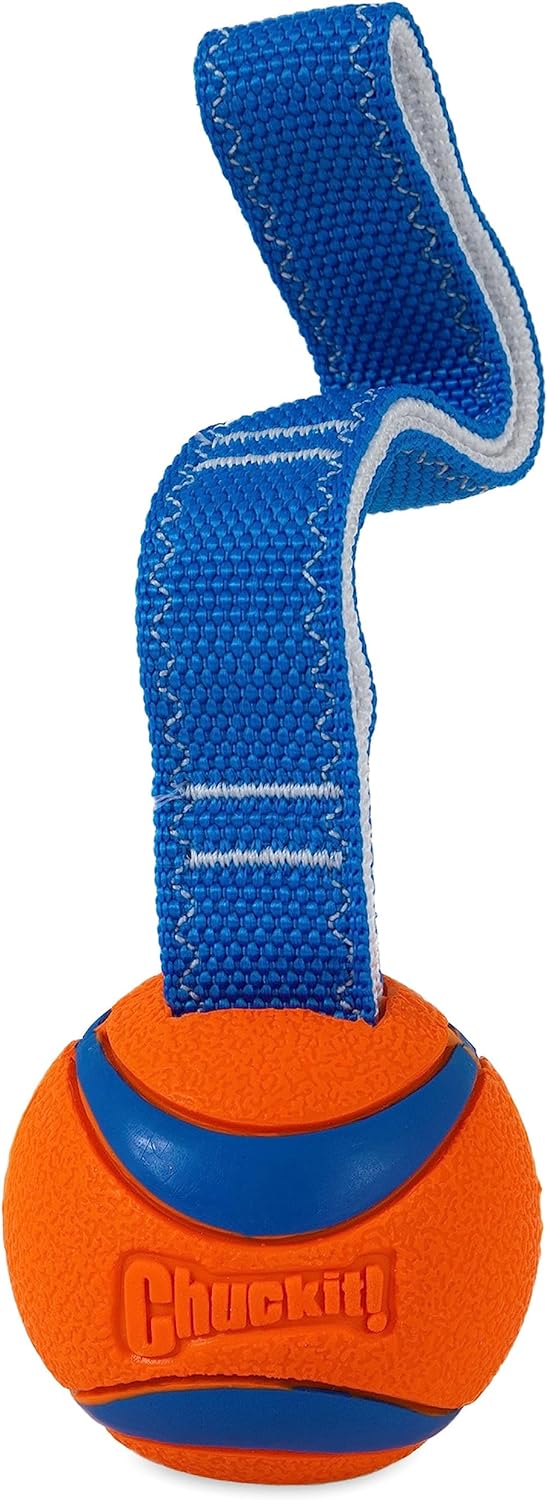 Chuckit Ultra Tug Dog Toy, Small Fetch and Dog Ball Tug Toy for Dogs 0-20 Pounds