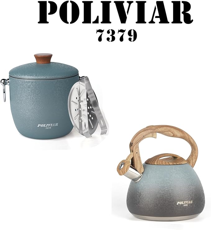 POLIVIAR Tea Kettle & Ice Bucket