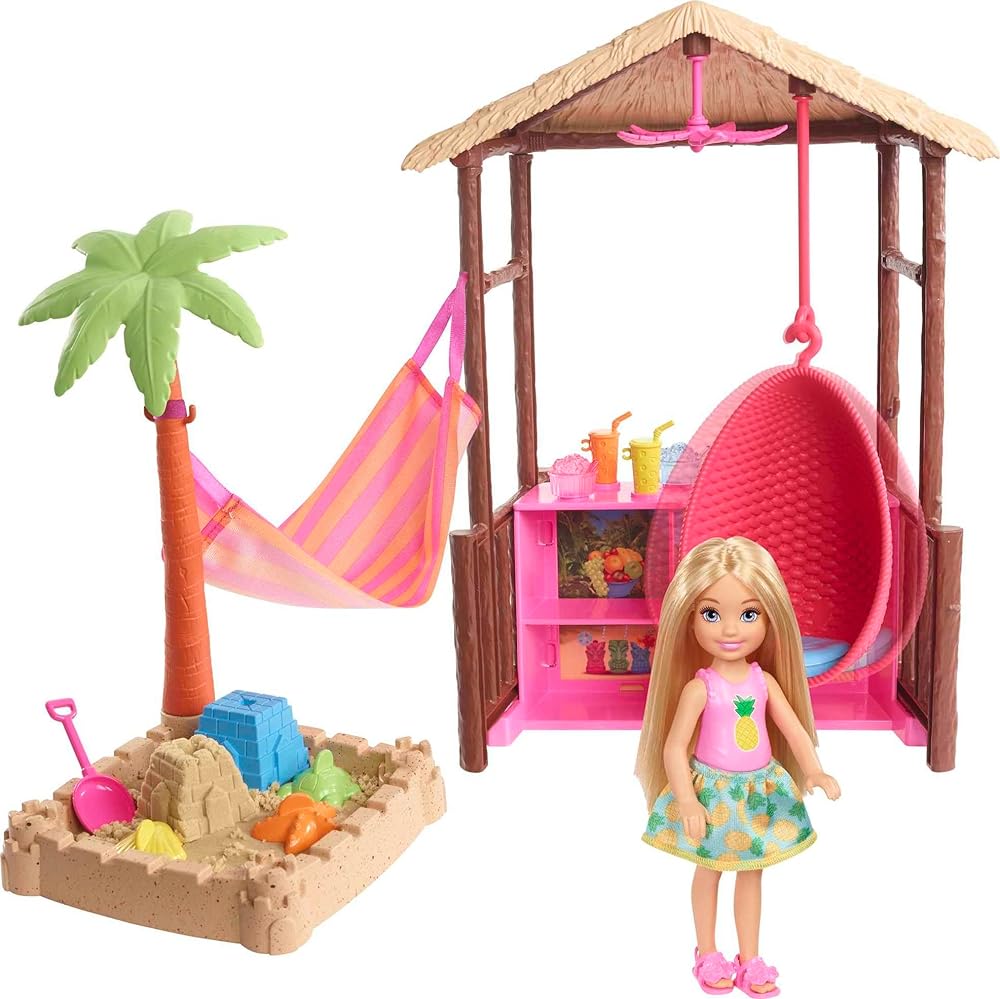 Granddaughter will be gifted the Barbie Beach House for Christmas and this will round out the setup perfectly!!  The fact that it also includes a doll to add to her growing collection is the icing on the cake. Each piece is perfectly sized and nicely detailed. Would recommend for Barbie fans.