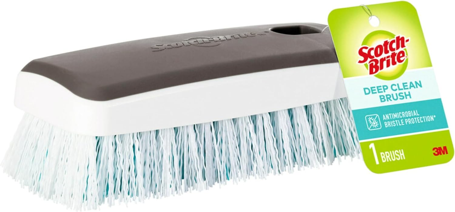 3M Scotch-Brite Deep Clean Brush, For Tile Floors and Walls, Shower Doors, Tubs, and More