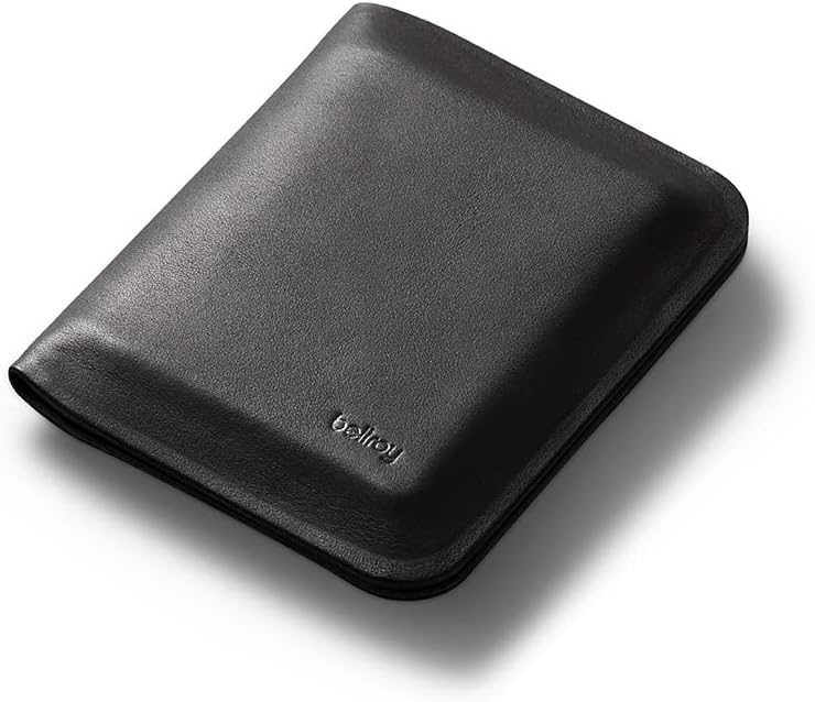 Bellroy Apex Note Sleeve  (Molded leather billfold wallet, RFID protected) - Raven