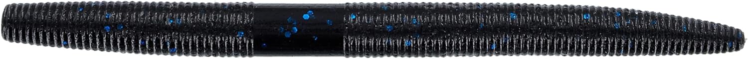 Gary Yamamoto 5'' SENKO BLACK W/ LARGE BLUE FLAKE (10 PACK)