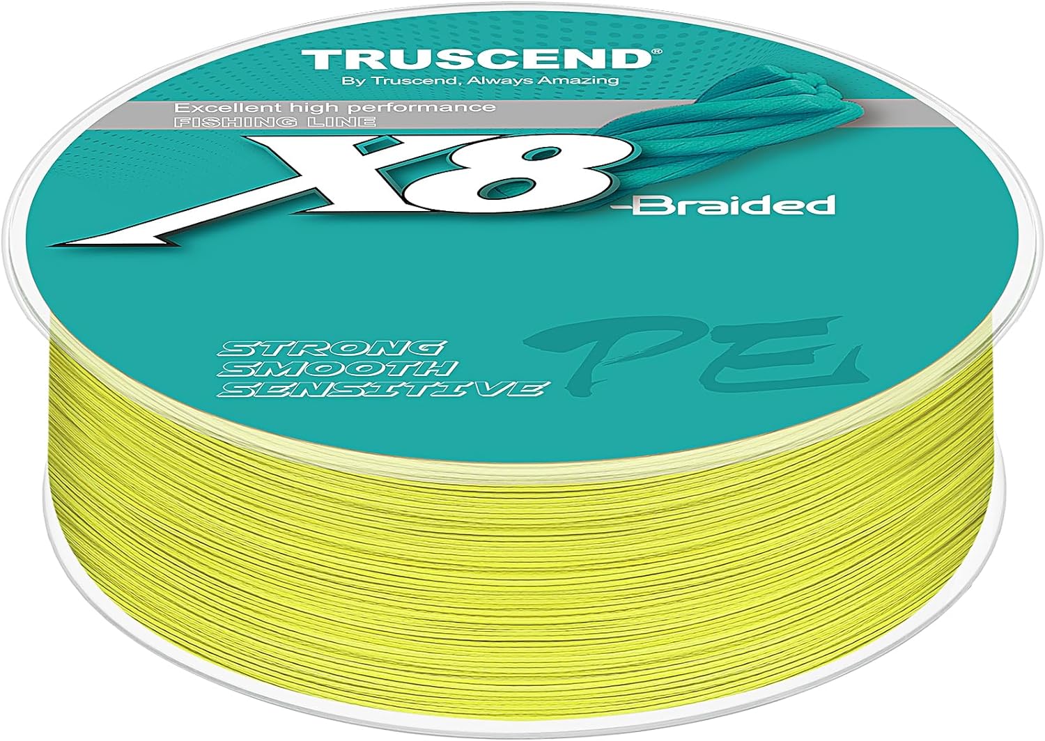 TRUSCEND X8 Braided Fishing Line, Durable and Valuable PE Braid Line for Professional, More Thinner More Smoother Performance for Casting Well, Must-Have Freshwater Fishing Gear, Fishing Gift for Men