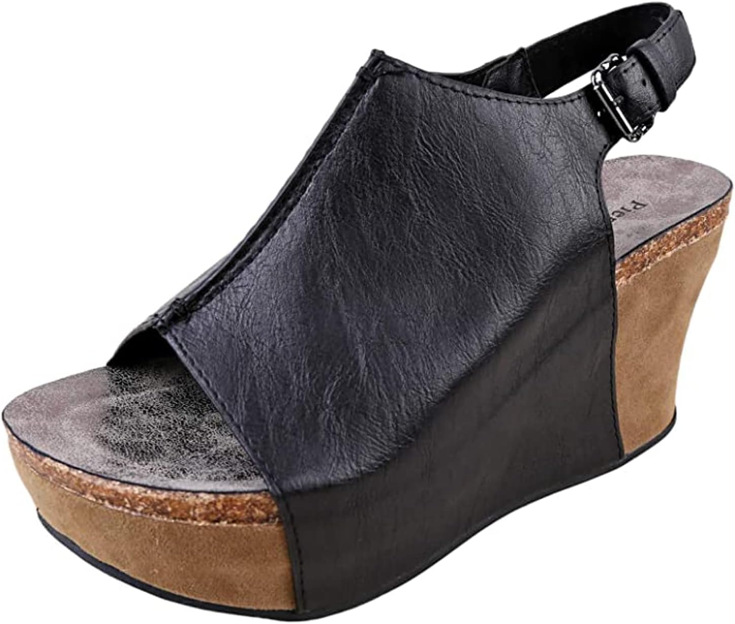 Pierre Dumas Hester-14 Women's Vegan Platform Wedge Open Toe Sandals